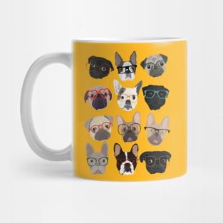 Pugs in Glasses Mug